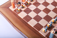 Load image into Gallery viewer, Tudor Kings and Queens by Studio Anne Carlton - Chess Set on Natural Edge Hardwood