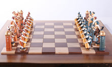 Load image into Gallery viewer, Tudor Kings and Queens by Studio Anne Carlton - Chess Set on Natural Edge Hardwood