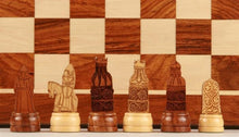 Load image into Gallery viewer, 10&quot; Isle of Lewis Chess Set in Storage Board
