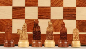 10" Isle of Lewis Chess Set in Storage Board