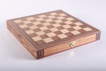 Load image into Gallery viewer, 10&quot; Travel Walnut Wood Chess Set
