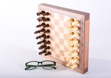 Load image into Gallery viewer, 10&quot; Travel Walnut Wood Chess Set
