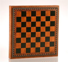 Load image into Gallery viewer, 11&quot; Leatherette Cabinet Chess Storage Board
