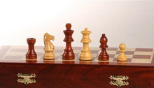 Load image into Gallery viewer, 12&quot; Magnetic Folding Chess Set in Blood Rosewood/Maple
