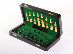 12" Magnetic Folding Chess Set in Rosewood Boxwood