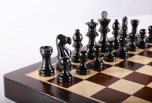 12" Magnetic Folding Chess Set in Rosewood Boxwood