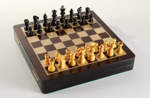 12" Rosewood and Maple Magnetic Storage Chess Set