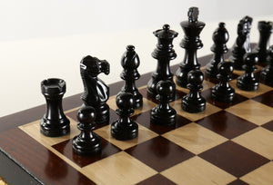 12" Rosewood and Maple Magnetic Storage Chess Set