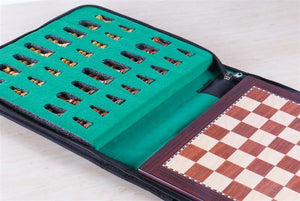 12" Magnetic Travel Chess Set in Rosewood