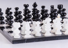 Load image into Gallery viewer, 13&quot; Onyx Chess Set - Black and White
