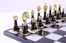 Load image into Gallery viewer, 13&quot; Onyx Chess Set with Florentine Pieces
