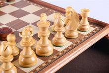 Load image into Gallery viewer, 15&quot; Staunton Chess &amp; Checker Set
