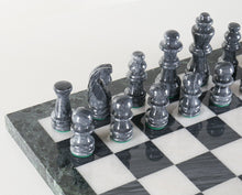 Load image into Gallery viewer, 16&quot; Black and White Marble Chess Set
