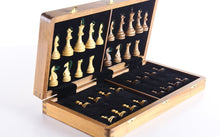 Load image into Gallery viewer, 16&quot; Folding Magnetic Wooden Chess Set
