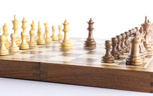 Load image into Gallery viewer, 16&quot; Folding Magnetic Wooden Chess Set
