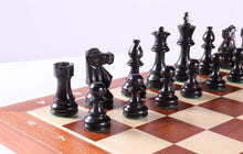 Load image into Gallery viewer, 18.5&quot; Folding Tournament Chess Set - 3.5&quot; Black &amp; Boxwood
