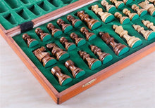 Load image into Gallery viewer, 18.5&quot; Folding Tournament Chess Set - 3.5&quot; Sheesham
