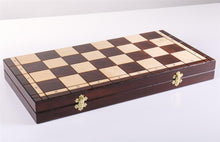 Load image into Gallery viewer, 18&quot; Indian Wooden Chess Set
