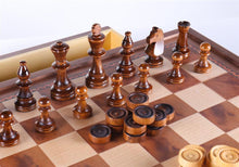 Load image into Gallery viewer, 19&quot; Camphor Chess Set with Storage
