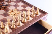 Load image into Gallery viewer, 19&quot; Camphor Chess Set with Storage
