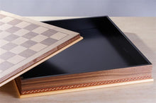 Load image into Gallery viewer, 20&quot; Wood Inlay Chessboard with Storage
