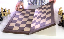 Load image into Gallery viewer, 21&quot; Folding Hardwood Player&#39;s Chessboard - 2 1/4&quot; Squares JLP, USA
