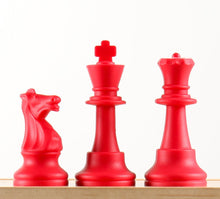 Load image into Gallery viewer, 3 1/2&quot; Colored Silicone Club Chess Pieces - Half Set of 17 Pieces

