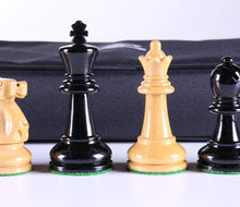 Load image into Gallery viewer, 3 5/8&quot; Ultimate Style Wooden Chess Pieces - Ebonized
