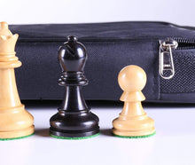 Load image into Gallery viewer, 3 5/8&quot; Ultimate Style Wooden Chess Pieces - Ebony
