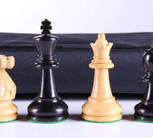 Load image into Gallery viewer, 3 5/8&quot; Ultimate Style Wooden Chess Pieces - Ebony
