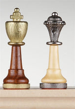 Load image into Gallery viewer, 3&quot; Florentine Metal &amp; Wood Chessmen
