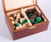 Load image into Gallery viewer, 3&quot; Standard Staunton Chess Pieces #4 in Dark Wood Box

