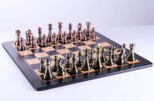 Load image into Gallery viewer, 4 1/4&quot; Metallic Style Pieces on Bird&#39;s Eye Maple Board
