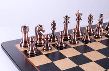 Load image into Gallery viewer, 4 1/4&quot; Metallic Style Pieces on Bird&#39;s Eye Maple Board
