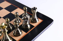 Load image into Gallery viewer, 4 1/4&quot; Metallic Style Pieces on Bird&#39;s Eye Maple Board
