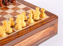 Load image into Gallery viewer, 5" Magnetic Wood Chess Game w/drawer
