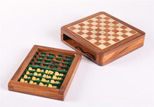 Load image into Gallery viewer, 5" Magnetic Wood Chess Game w/drawer
