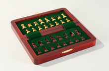 Load image into Gallery viewer, 7 3/8" Magnetic Folding Chess Set in Blood Rosewood &amp; White Maple
