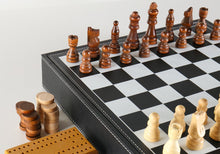 Load image into Gallery viewer, 7 In 1 Black Leatherette Game Set
