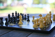 Load image into Gallery viewer, 8" Magnetic Travel Chess Set in Black and Boxwood
