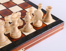 Load image into Gallery viewer, 9" Mini Magnetic Wooden Travel Chess Game
