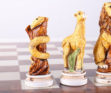 Load image into Gallery viewer, Animal Kingdom Chess Pieces from Italy
