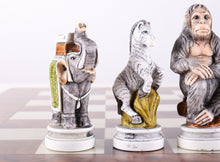 Load image into Gallery viewer, Animal Kingdom Chess Pieces from Italy
