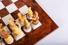 Load image into Gallery viewer, Animal Kingdom Exotic Elm Chess Set
