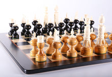 Load image into Gallery viewer, Rare Vintage Antique Bone and Wood Chessmen
