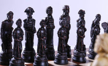 Load image into Gallery viewer, Battle of Trafalgar Pieces on Palisander and Maple Board
