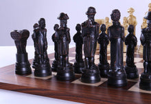 Load image into Gallery viewer, Battle of Trafalgar Pieces on Palisander and Maple Board
