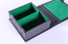Load image into Gallery viewer, Black Leatherette Book Style Chess Box
