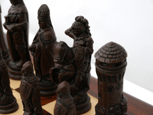 Load image into Gallery viewer, Camelot Chess Pieces by Berkeley - Russet Brown
