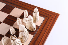 Load image into Gallery viewer, Cardinal Red Isle of Lewis Pieces on Palisander Board
